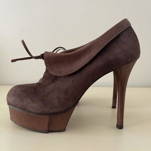 Jeffrey Campbell Brown Suede Booties. Like New $39